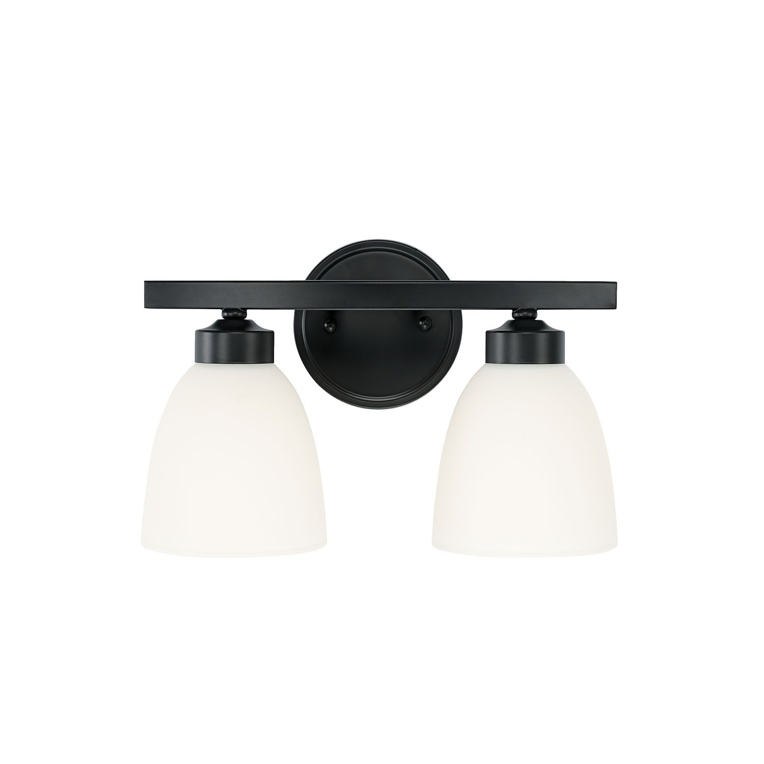 Image 4 HomePlace Lighting Jameson 2 Lig Vanity 13" Matte Black more views