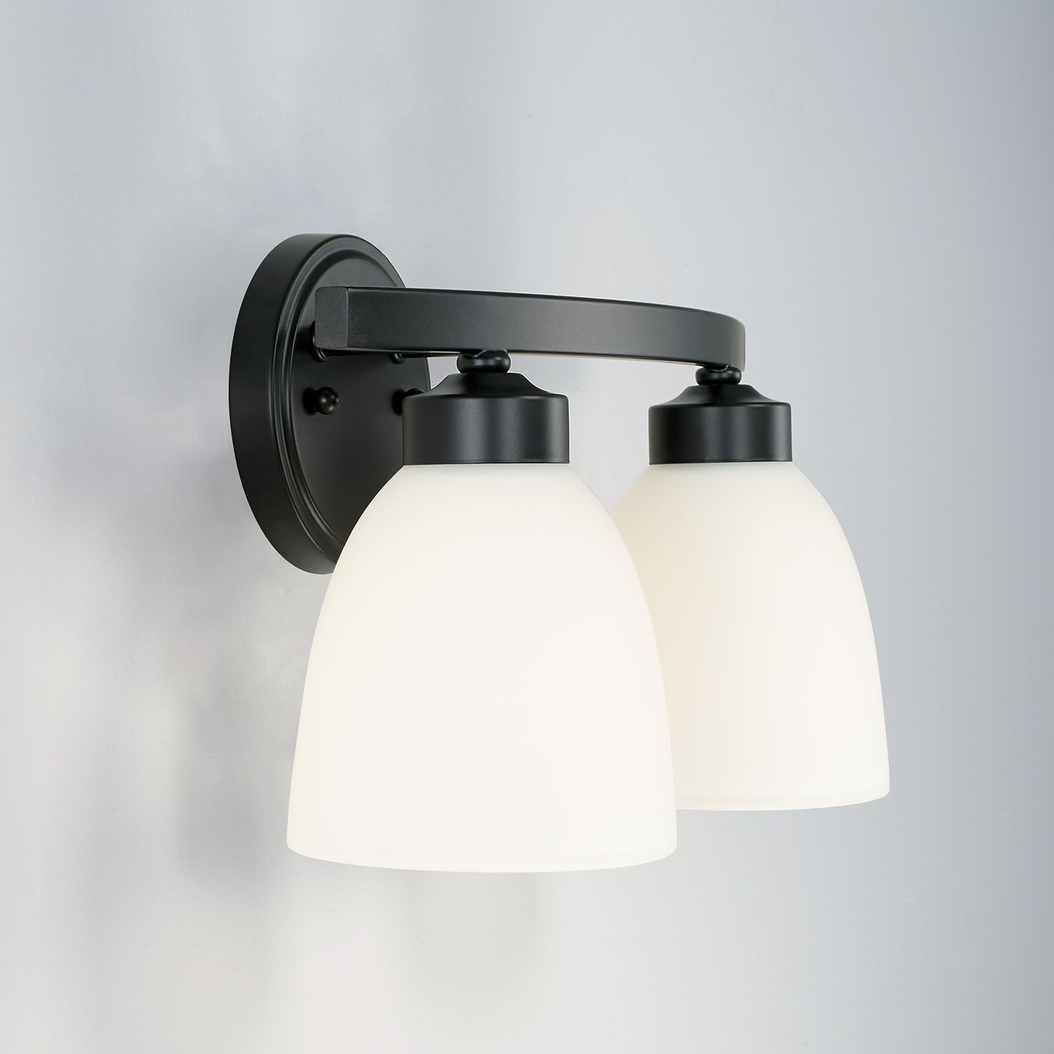 Image 3 HomePlace Lighting Jameson 2 Light Vanity Matte Black more views
