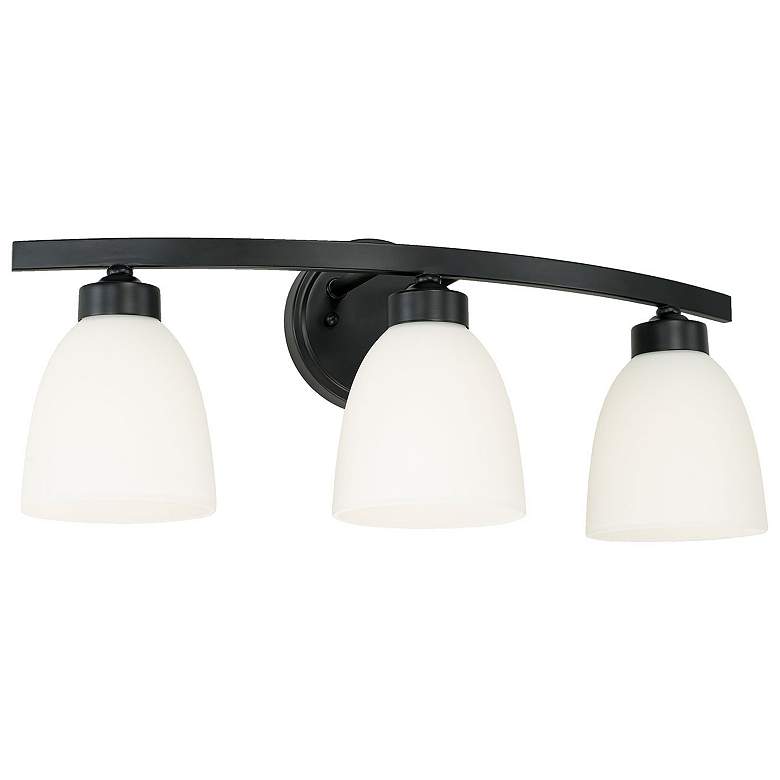 Image 1 HomePlace Lighting Jameson 3 Light Vanity Matte Black