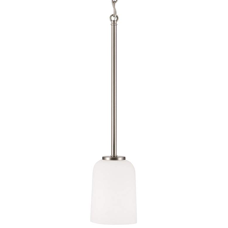 Image 1 HomePlace Lighting Lawson 1 Light Pendant Brushed Nickel