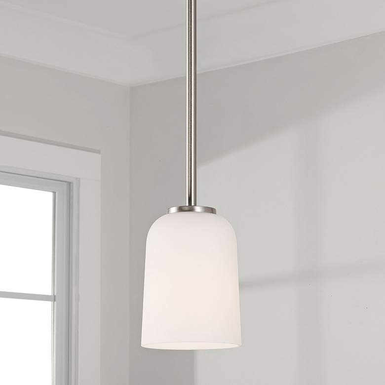 Image 1 HomePlace Lighting Lawson 1 Light Pendant Brushed Nickel
