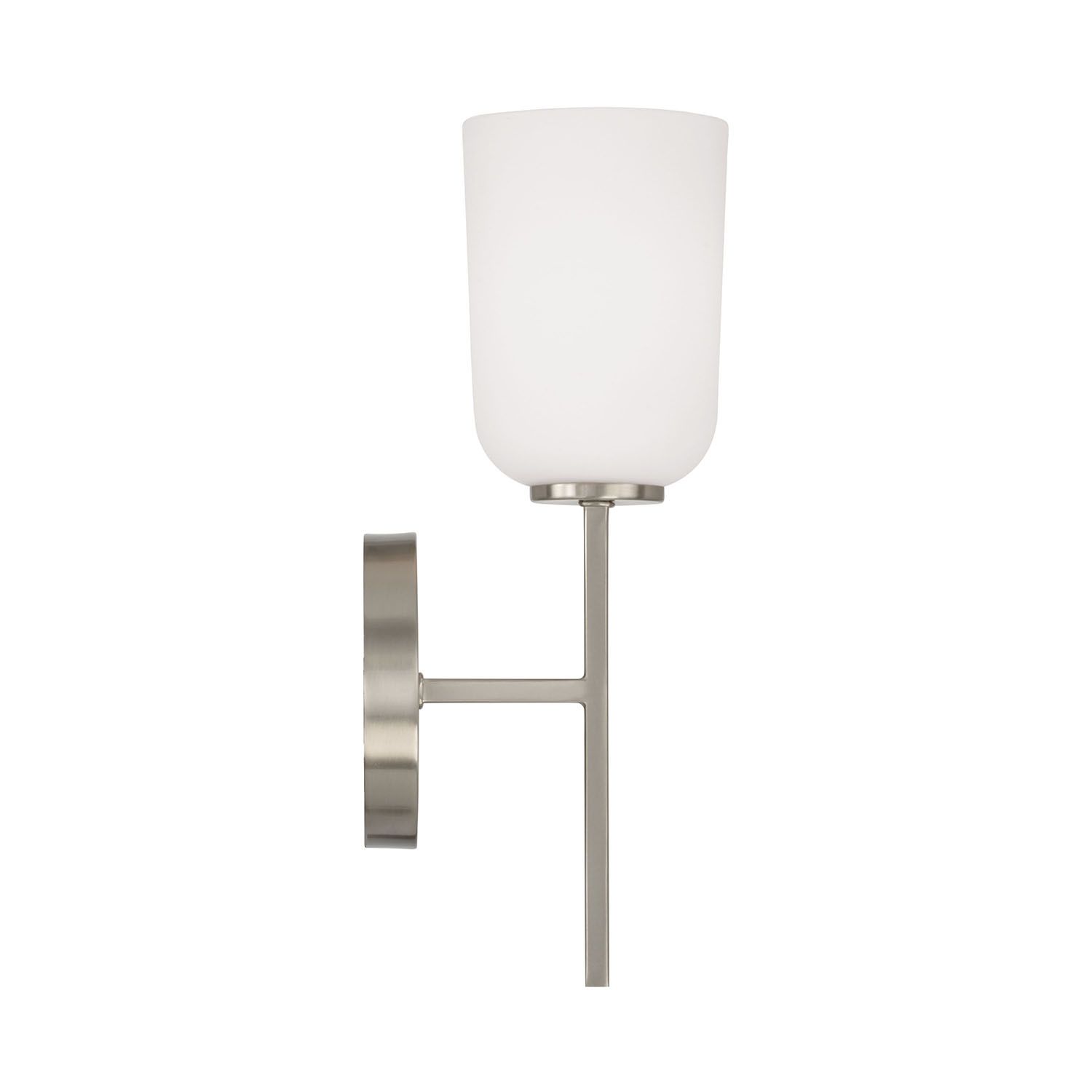 Image 4 HomePlace Lighting Lawson 1 Light Sconce 5" Brushed Nickel more views