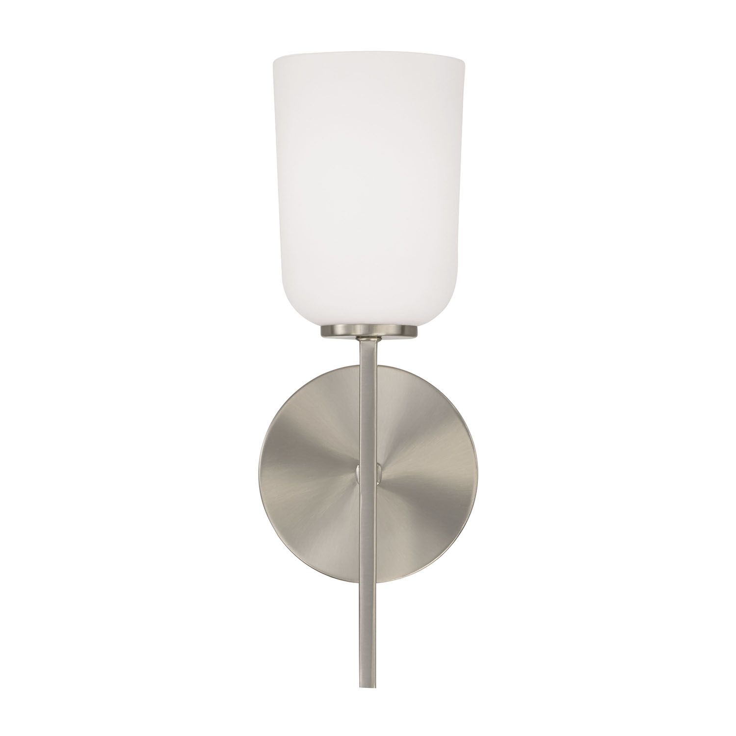 Image 5 HomePlace Lighting Lawson 1 Light Sconce 5" Brushed Nickel more views