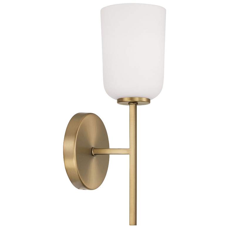 Image 1 HomePlace Lighting Lawson 1 Light Sconce Aged Brass