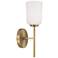 HomePlace Lighting Lawson 1 Light Sconce Aged Brass