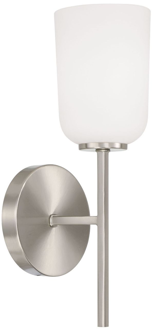 HomePlace Lighting Lawson 1 Light Sconce Brushed Nickel