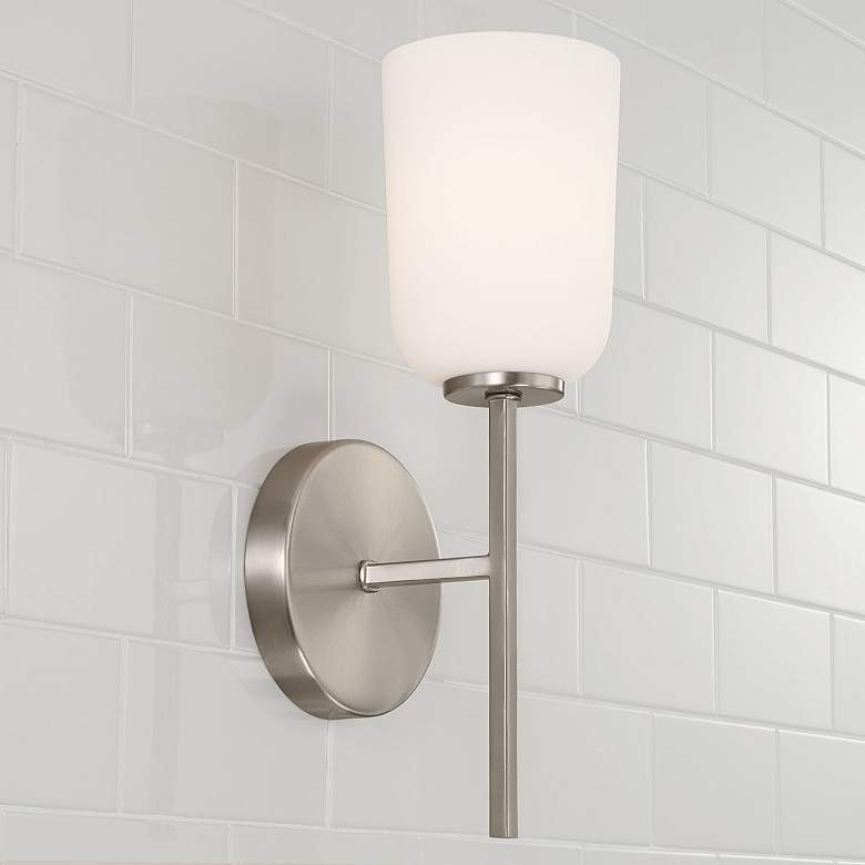 Image 1 HomePlace Lighting Lawson 1 Light Sconce Brushed Nickel