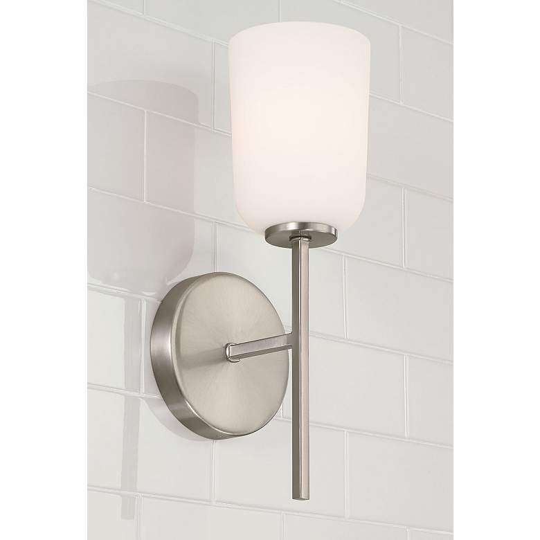 Image 3 HomePlace Lighting Lawson 1 Light Sconce Brushed Nickel more views