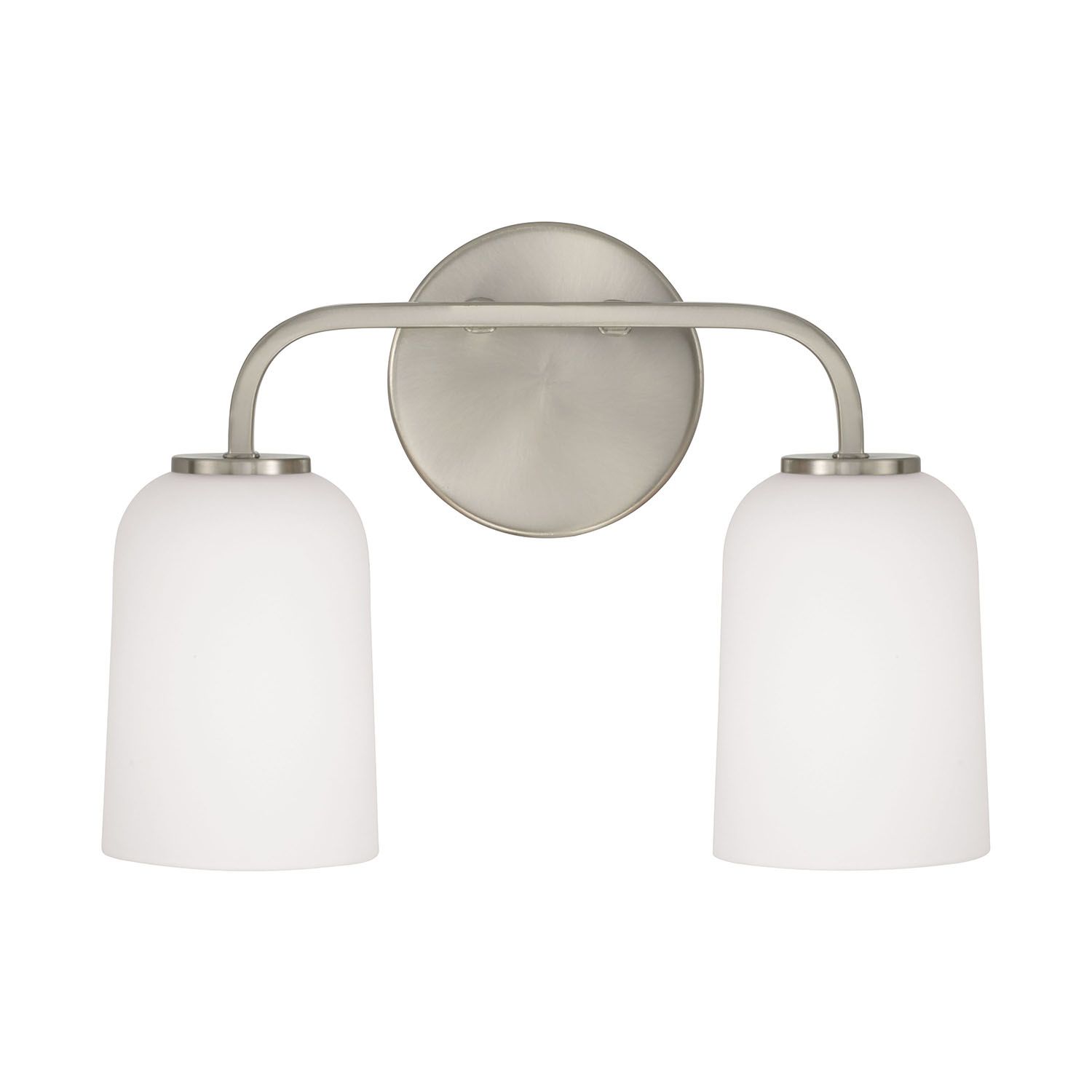 Image 5 HomePlace Lighting Lawson 2 Light Vanity 13.75" Brushed Nickel more views