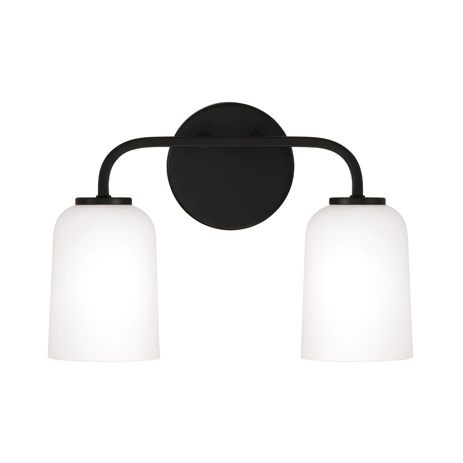 Image 5 HomePlace Lighting Lawson 2 Light Vanity 13.75" Matte Black more views