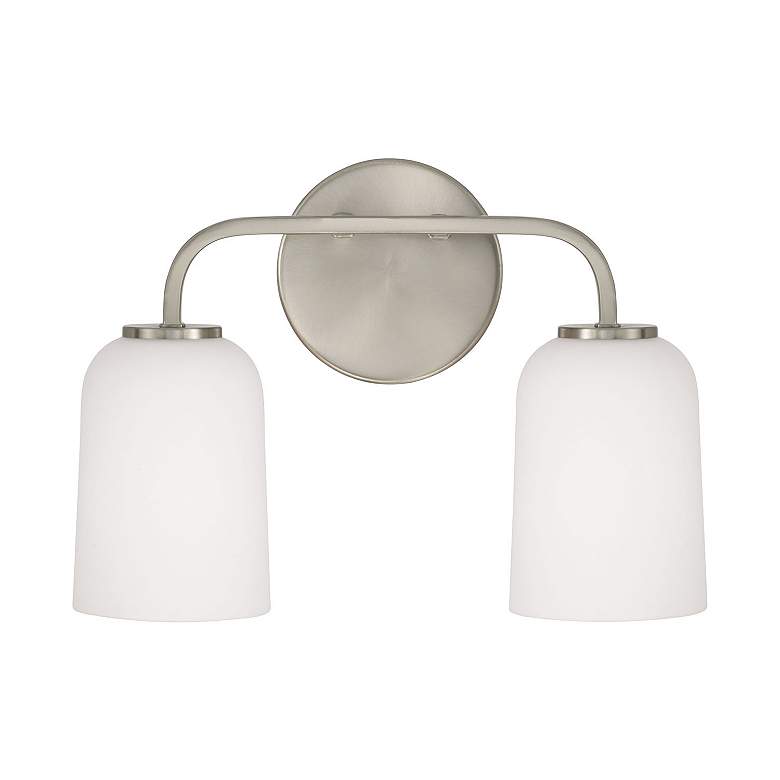 Image 5 HomePlace Lighting Lawson 2 Light Vanity Brushed Nickel more views