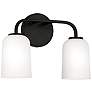 2_HomePlace Lighting Lawson 2 Light Vanity Matte Black