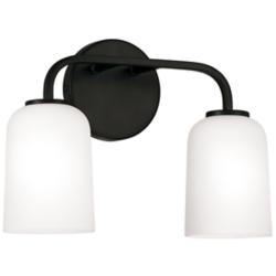 HomePlace Lighting Lawson 2 Light Vanity Matte Black