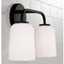 3_HomePlace Lighting Lawson 2 Light Vanity Matte Black more views