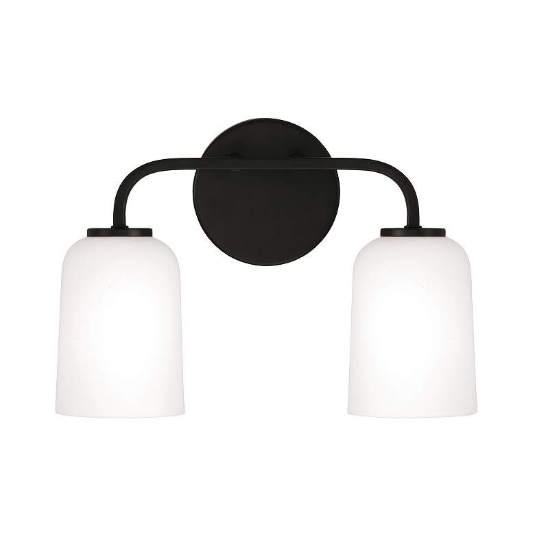Image 5 HomePlace Lighting Lawson 2 Light Vanity Matte Black more views