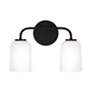 5_HomePlace Lighting Lawson 2 Light Vanity Matte Black more views