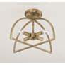 1_HomePlace Lighting Lawson 4 Light Semi-Flush Aged Brass