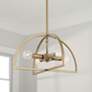 3_HomePlace Lighting Lawson 4 Light Semi-Flush Aged Brass more views
