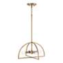 4_HomePlace Lighting Lawson 4 Light Semi-Flush Aged Brass more views