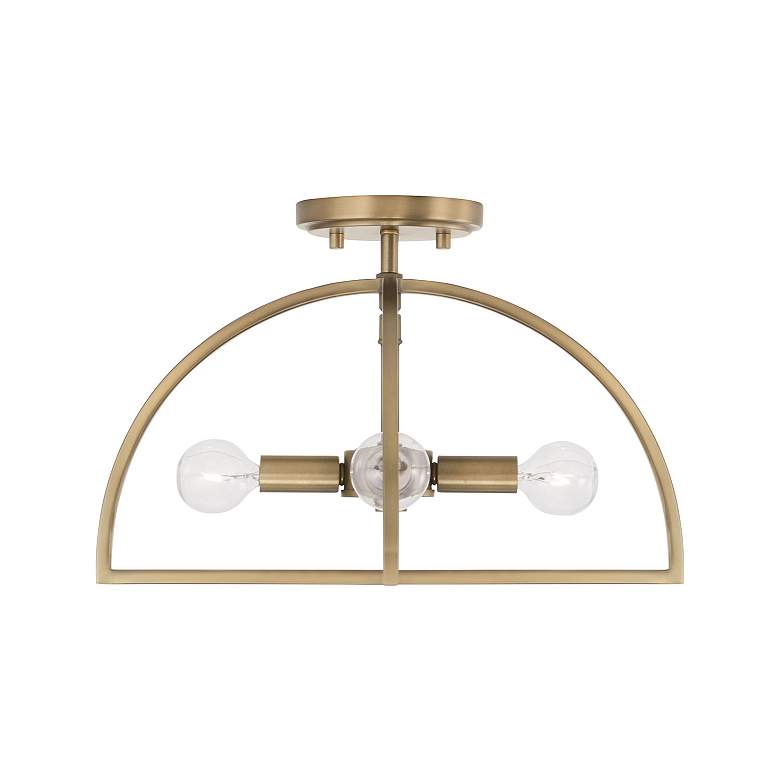 Image 5 HomePlace Lighting Lawson 4 Light Semi-Flush Aged Brass more views