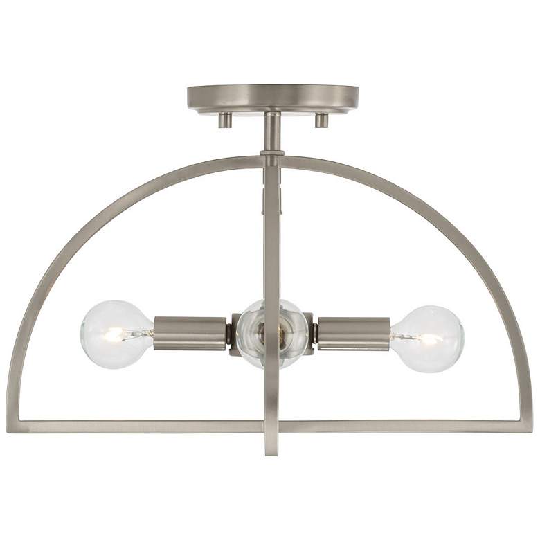 Image 5 HomePlace Lighting Lawson 4 Light Semi-Flush Brushed Nickel more views