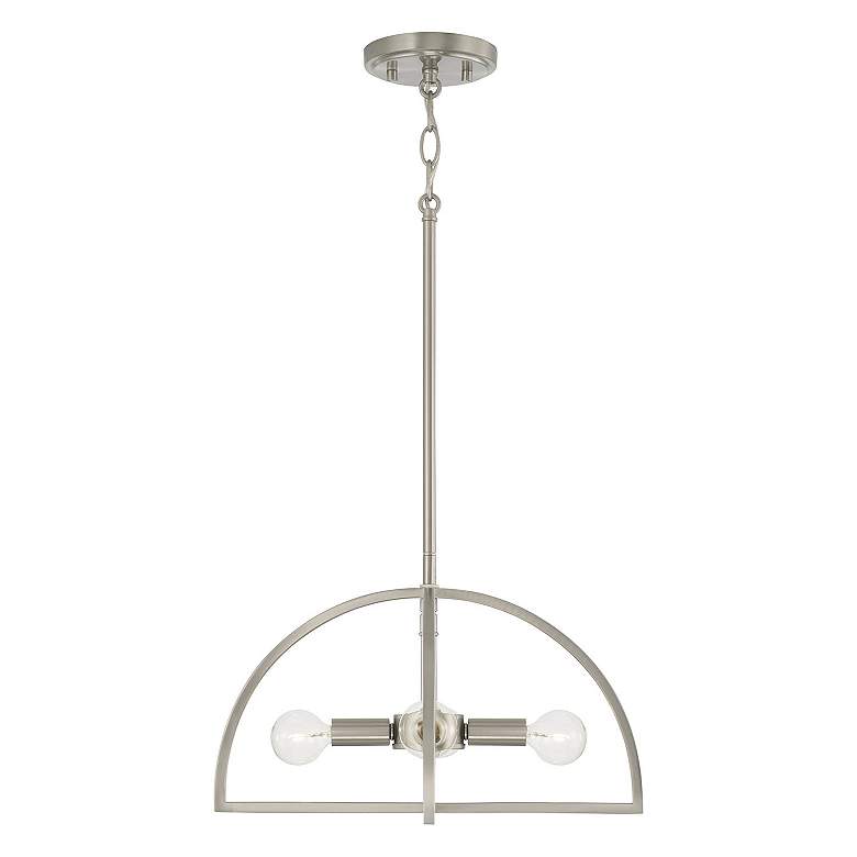 Image 7 HomePlace Lighting Lawson 4 Light Semi-Flush Brushed Nickel more views