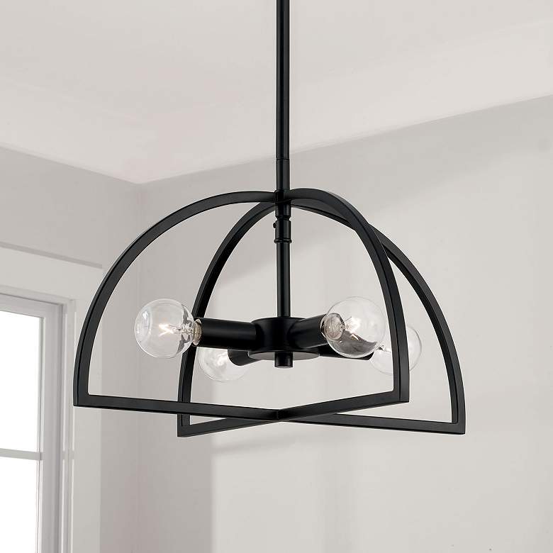 Image 3 HomePlace Lighting Lawson 4 Light Semi-Flush Matte Black more views