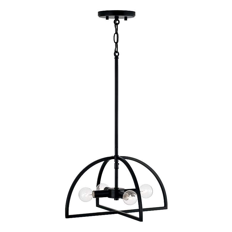 Image 4 HomePlace Lighting Lawson 4 Light Semi-Flush Matte Black more views