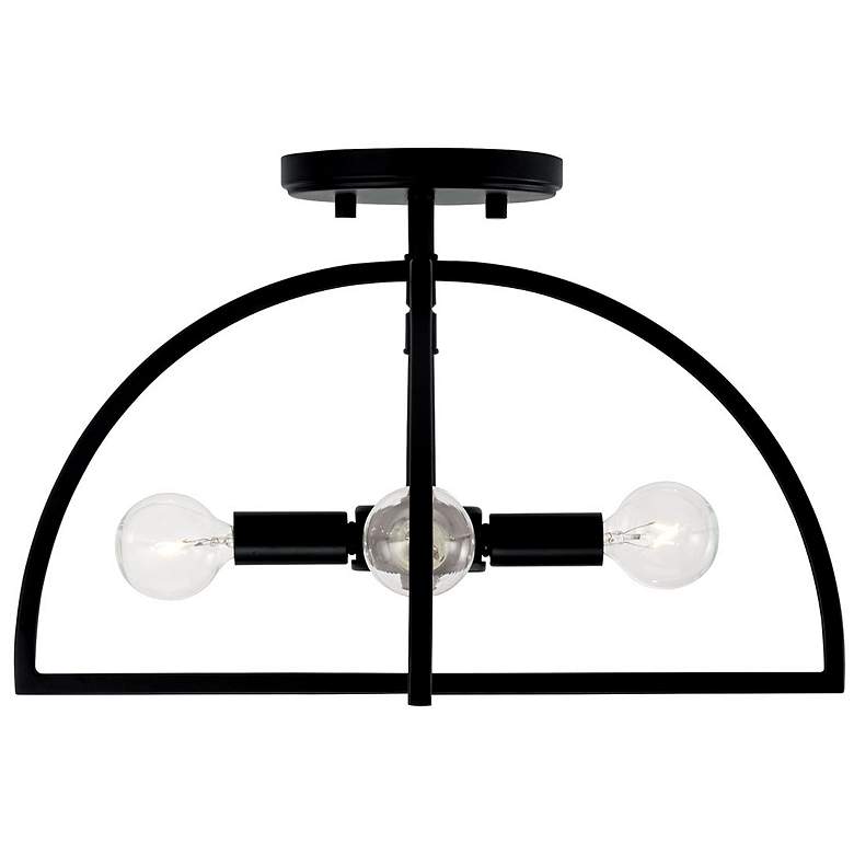 Image 5 HomePlace Lighting Lawson 4 Light Semi-Flush Matte Black more views
