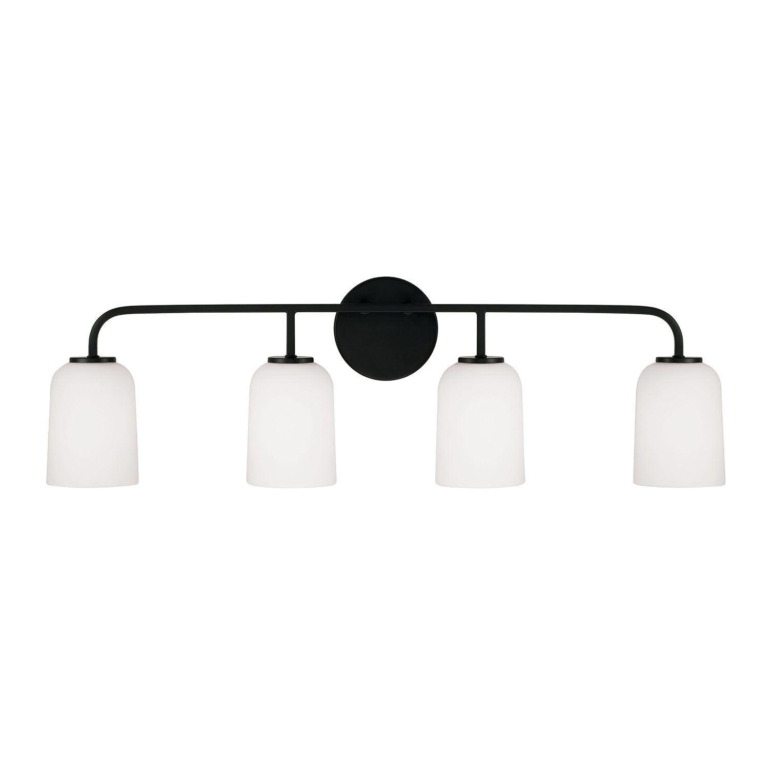 Image 5 HomePlace Lighting Lawson 4 Light Vanity 32.25" Matte Black more views
