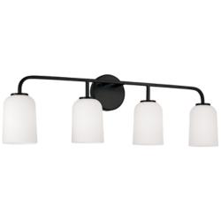 HomePlace Lighting Lawson 4 Light Vanity Matte Black