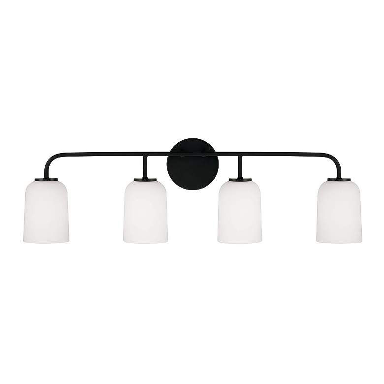 Image 5 HomePlace Lighting Lawson 4 Light Vanity Matte Black more views