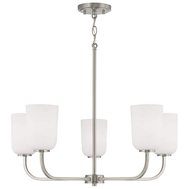 Image 1 HomePlace Lighting Lawson 5 Light Chandelier Brushed Nickel