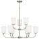 HomePlace Lighting Lawson 9 Light Chandelier Brushed Nickel