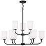 Thumbnail2 of HomePlace Lighting Lawson 9 Light Chandelier Matte Black