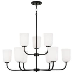 HomePlace Lighting Lawson 9 Light Chandelier Matte Black