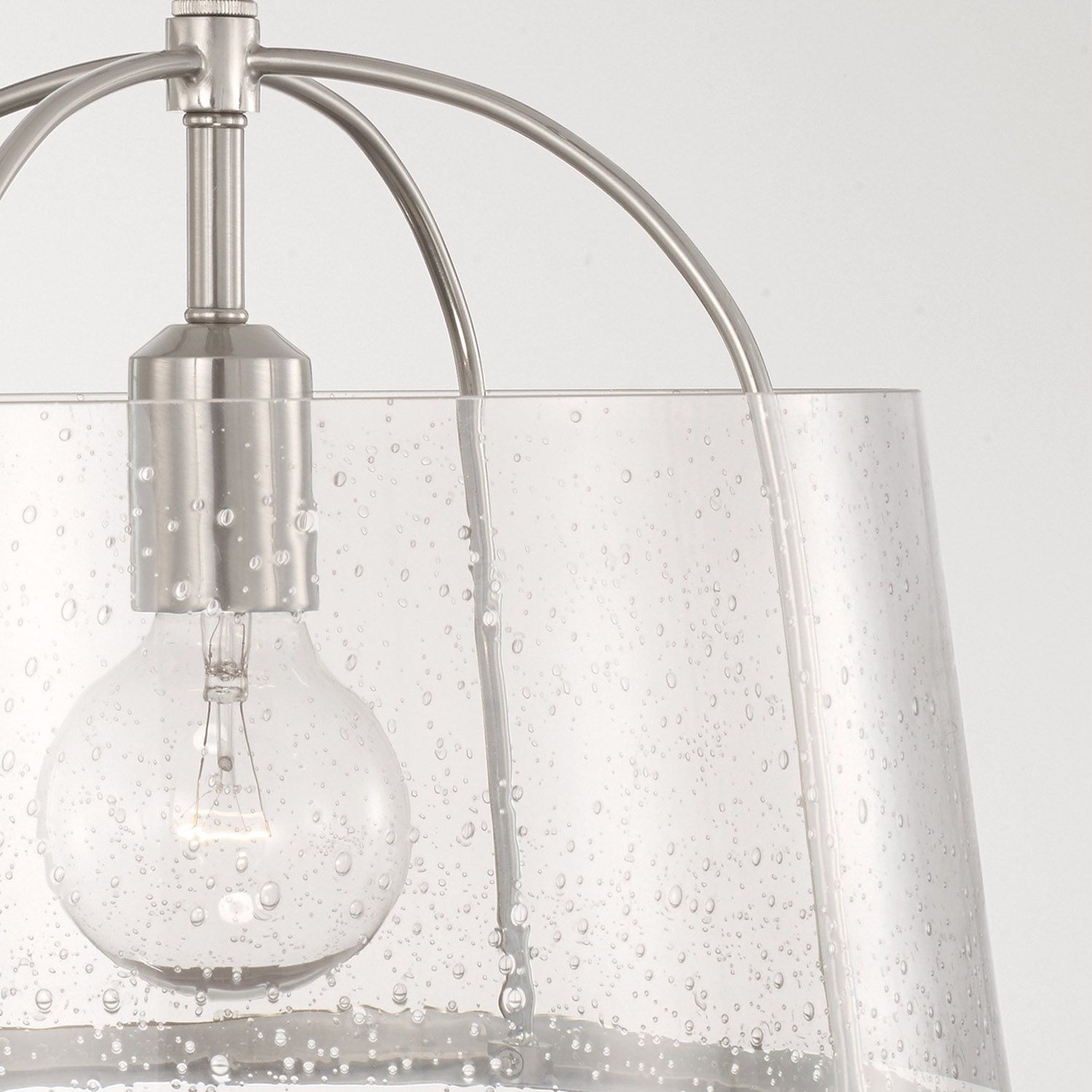 Image 3 HomePlace Lighting Madison 1 Light Semi Flush 13" Brushed Nickel more views