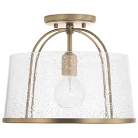 Image1 of HomePlace Lighting Madison 1 Light Semi-Flush Aged Brass