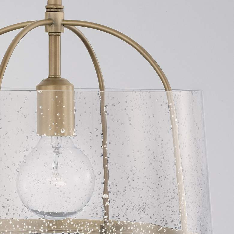 Image 4 HomePlace Lighting Madison 1 Light Semi-Flush Aged Brass more views