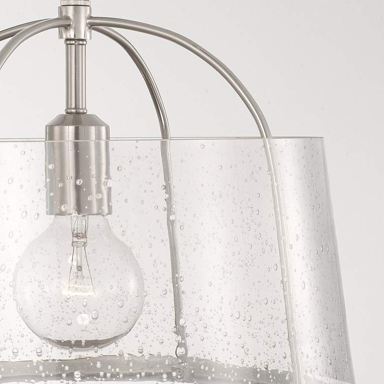 Image 3 HomePlace Lighting Madison 1 Light Semi-Flush Brushed Nickel more views