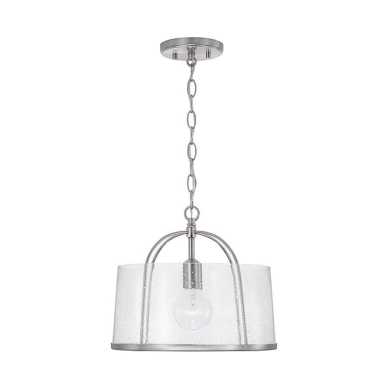 Image 6 HomePlace Lighting Madison 1 Light Semi-Flush Brushed Nickel more views