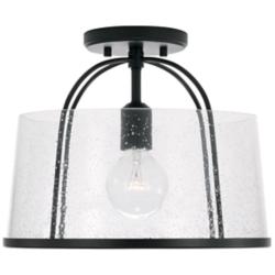 HomePlace Lighting Madison 1 Light Semi-Flush Matte Black
