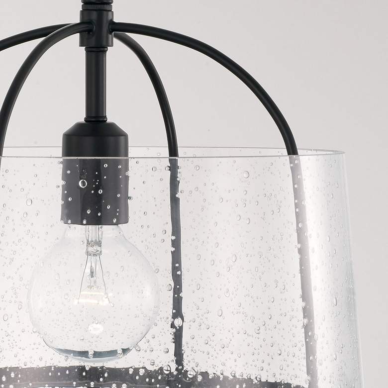Image 4 HomePlace Lighting Madison 1 Light Semi-Flush Matte Black more views