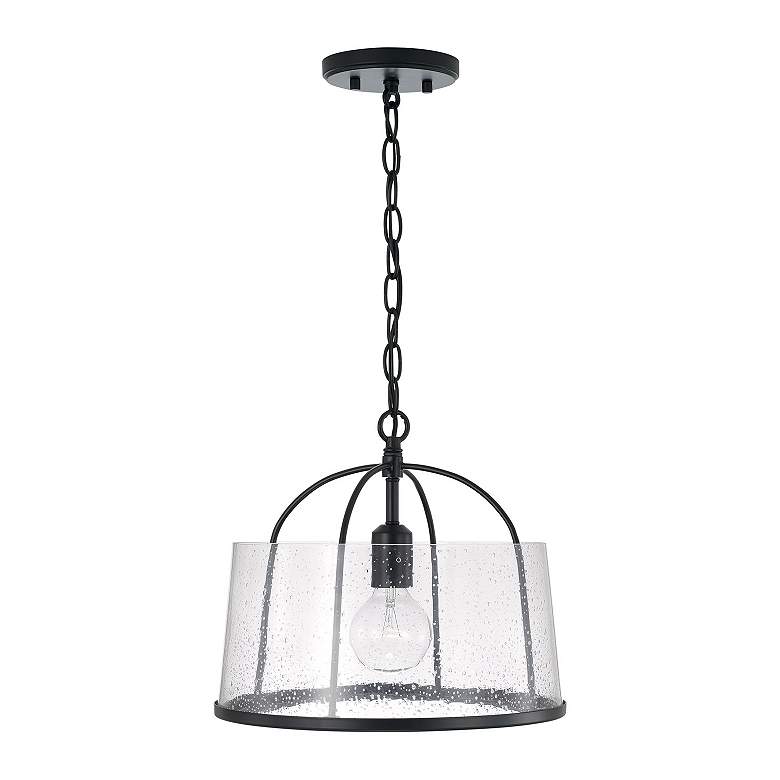 Image 5 HomePlace Lighting Madison 1 Light Semi-Flush Matte Black more views