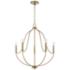 HomePlace Lighting Madison 5 Light Chandelier Aged Brass