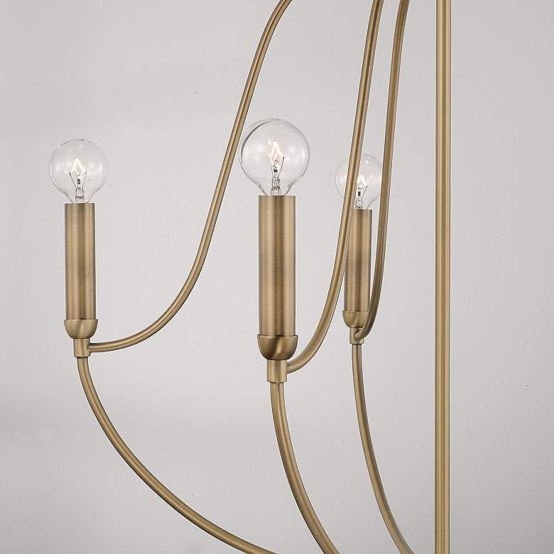Image 3 HomePlace Lighting Madison 5 Light Chandelier Aged Brass more views