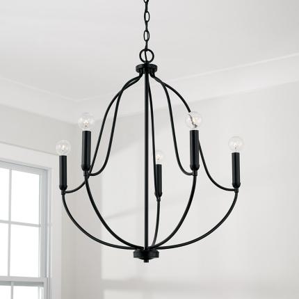 HomePlace Lighting Madison Black Collection