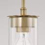 3_HomePlace Lighting Mason 1 Light Semi-Flush Aged Brass more views