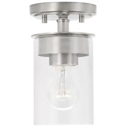 HomePlace Lighting Mason 1 Light Semi-Flush Brushed Nickel