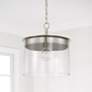 3_HomePlace Lighting Mason 1 Light Semi-Flush Brushed Nickel more views